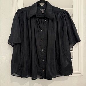 Banana Republic Rosalie Cotton-Silk Top sz L